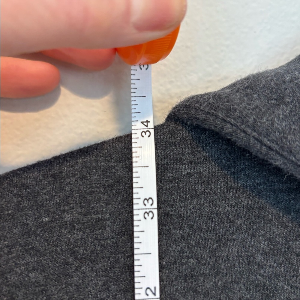 lululemon athletica Charcoal Gray Open-Front Sweatshirt Cardigan 027 - Picture 7 of 7